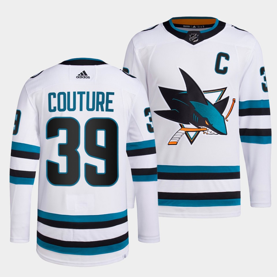 San Jose Sharks Logan Couture 2022-23 Away White Jersey San Jose Sharks Logan Couture 2022-23 Away White Jersey