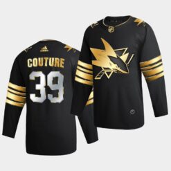 San Jose Sharks Logan Couture Golden Edition Limited Black Jersey