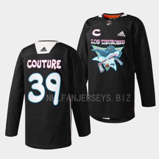 San Jose Sharks Logan Couture Los Tiburones Black Specialty Jersey