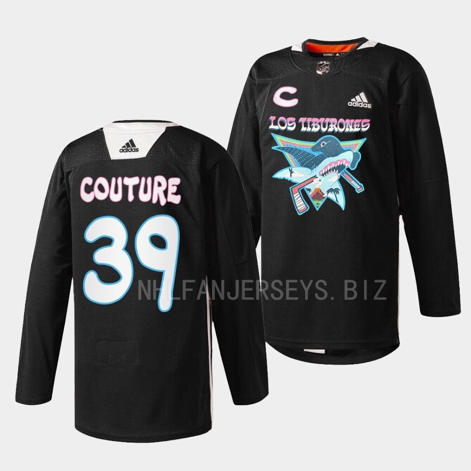 San Jose Sharks Logan Couture Los Tiburones Black Specialty Jersey San Jose Sharks Logan Couture Los Tiburones Black Specialty Jersey