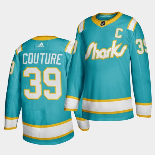 San Jose Sharks Logan Couture Teal Player Jersey