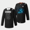 San Jose Sharks Matt Benning Alternate Black Jersey