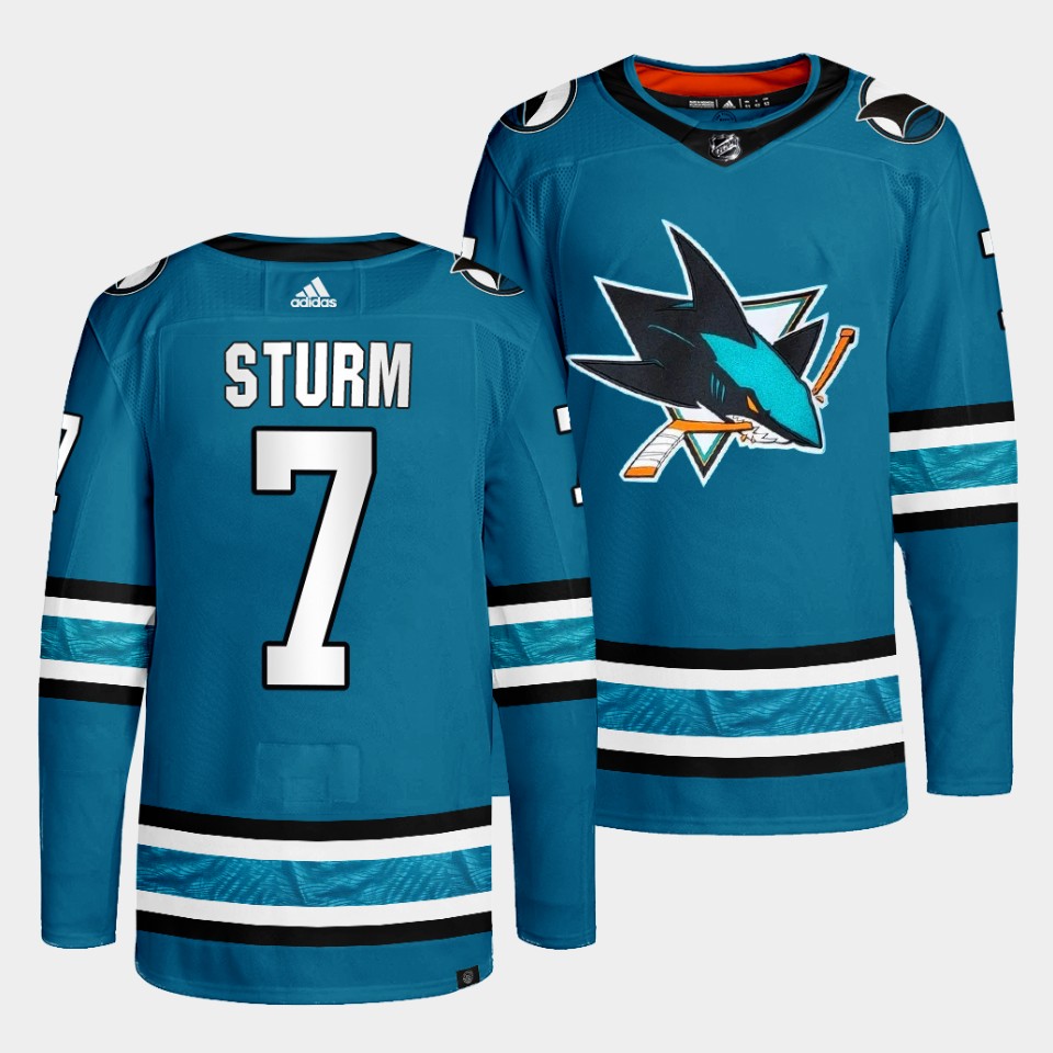 San Jose Sharks Nico Sturm 2022-23 Home Teal Jersey San Jose Sharks Nico Sturm 2022-23 Home Teal Jersey