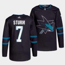 San Jose Sharks Nico Sturm Alternate Black Jersey