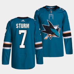 San Jose Sharks Nico Sturm Home Teal Jersey