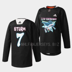 San Jose Sharks Nico Sturm Los Tiburones Black Specialty Jersey