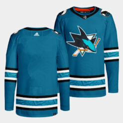 San Jose Sharks Team 2022 Teal Home Jersey