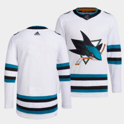 San Jose Sharks Team White Away Jersey