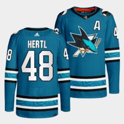 San Jose Sharks Tomas Hertl 2022-23 Home Teal Jersey