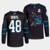 San Jose Sharks Tomas Hertl Golden Edition Limited Black Jersey