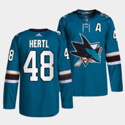 San Jose Sharks Tomas Hertl Home Teal Jersey