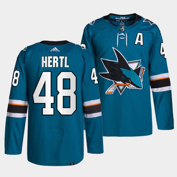 San Jose Sharks Tomas Hertl Home Teal Jersey San Jose Sharks Tomas Hertl Home Teal Jersey