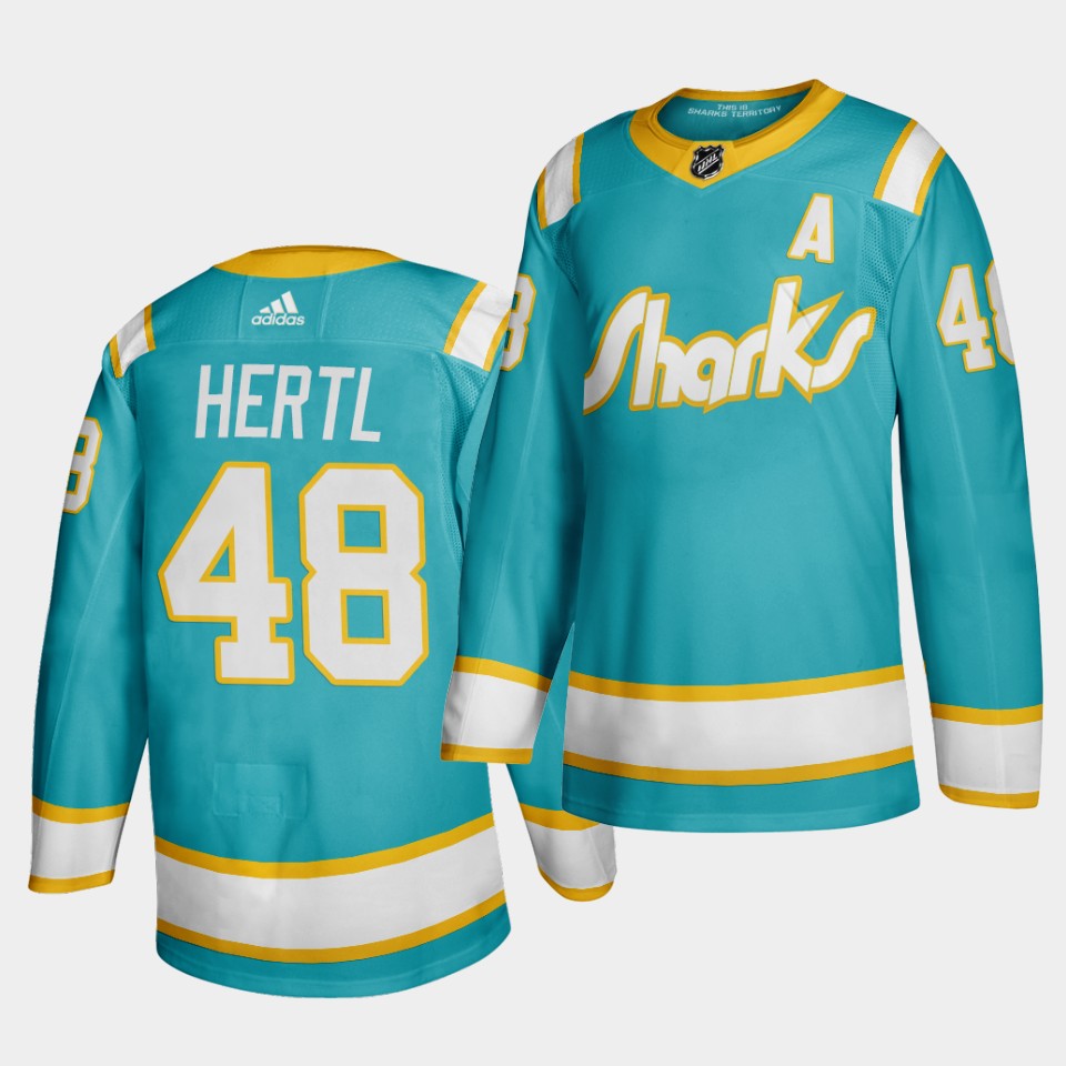 San Jose Sharks Tomas Hertl Teal Player Jersey San Jose Sharks Tomas Hertl Teal Player Jersey
