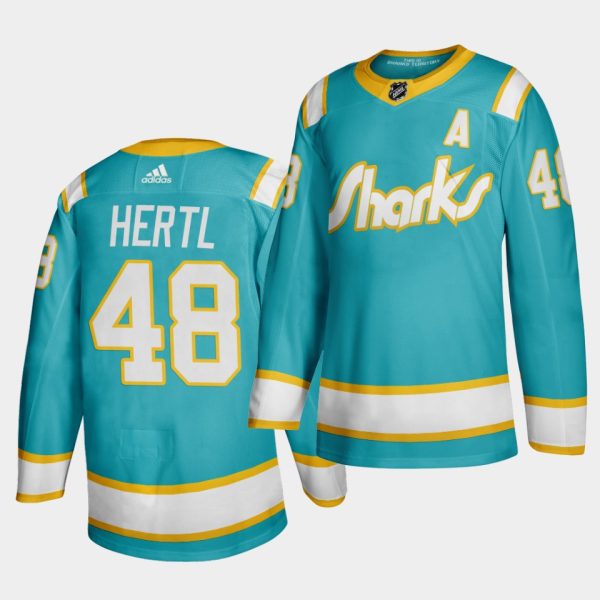 San Jose Sharks Tomas Hertl Teal Player Jersey San Jose Sharks Tomas Hertl Teal Player Jersey