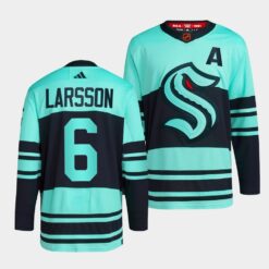 Seattle Kraken Adam Larsson Reverse Ice Blue Jersey