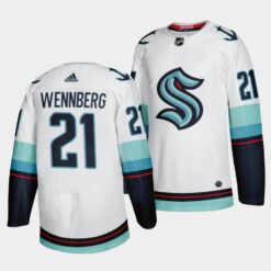 Seattle Kraken Alexander Wennberg Away White Jersey