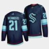 Seattle Kraken Alexander Wennberg Away White Jersey