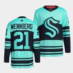 Seattle Kraken Alexander Wennberg Reverse Ice Blue Jersey