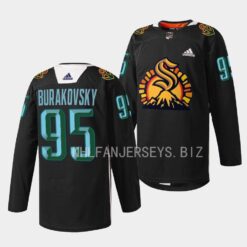 Seattle Kraken Andre Burakovsky 2023 Black History Month Black specialty Jersey
