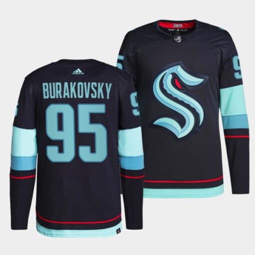Seattle Kraken Andre Burakovsky Home Navy Jersey