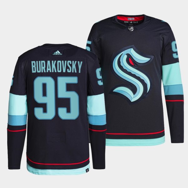 Seattle Kraken Andre Burakovsky Home Navy Jersey Seattle Kraken Andre Burakovsky Home Navy Jersey