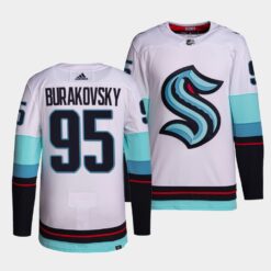 Seattle Kraken Andre Burakovsky White Away Jersey