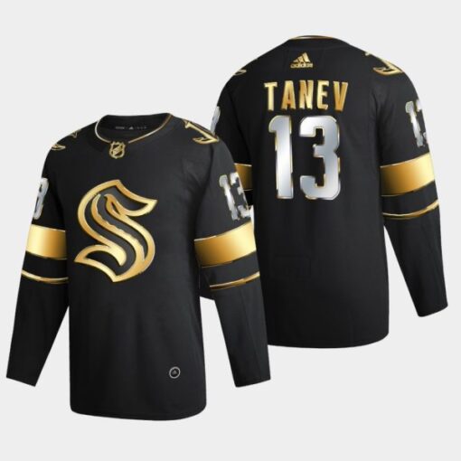 Seattle Kraken Brandon Tanev Golden Edition Black Jersey