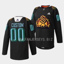 Seattle Kraken Custom 2023 Black History Month Black specialty Jersey