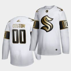 Seattle Kraken Custom Golden Edition White Limited Jersey