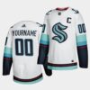 Seattle Kraken Custom Reverse Ice Blue Jersey