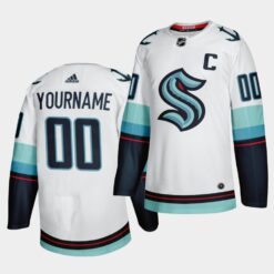 Seattle Kraken Custom Primary White Jersey