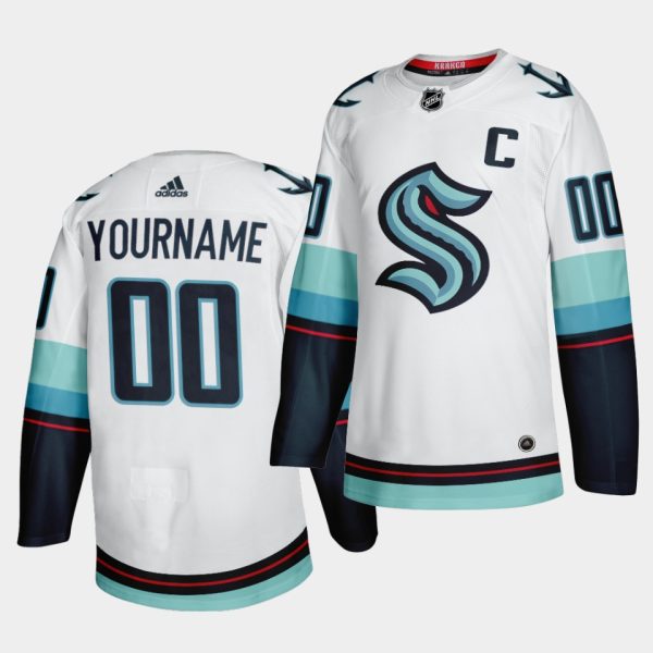 Seattle Kraken Custom Primary White Jersey Seattle Kraken Custom Primary White Jersey
