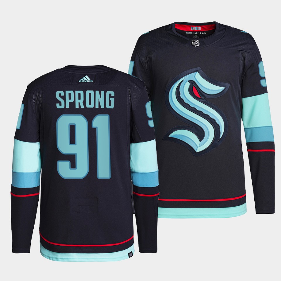 Seattle Kraken Daniel Sprong Home Navy Jersey Seattle Kraken Daniel Sprong Home Navy Jersey