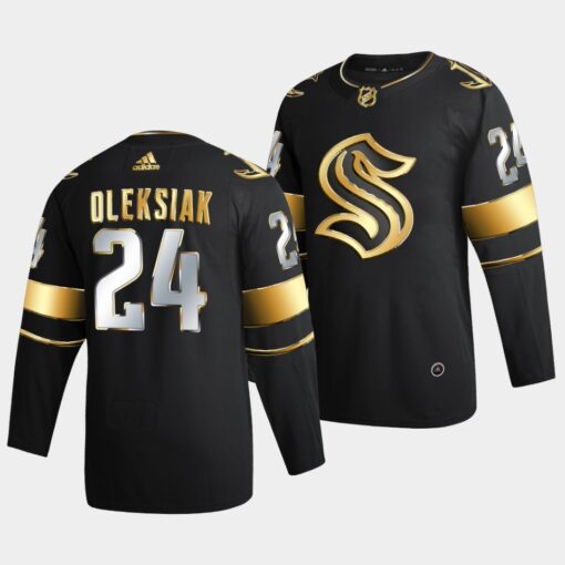 Seattle Kraken Jamie Oleksiak Golden Edition Black Jersey