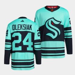 Seattle Kraken Jamie Oleksiak Reverse Ice Blue Jersey