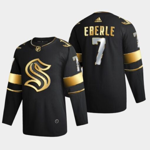 Seattle Kraken Jordan Eberle Golden Edition Black Jersey