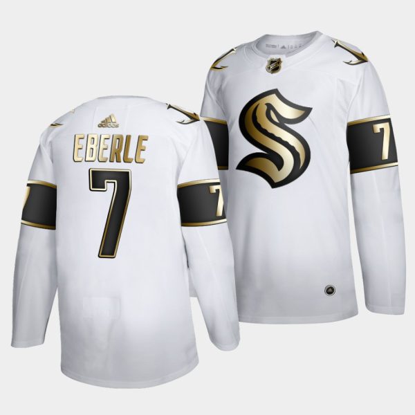 Seattle Kraken Jordan Eberle Golden Edition White Jersey Seattle Kraken Jordan Eberle Golden Edition White Jersey