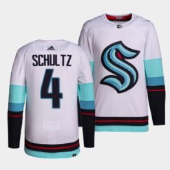 Seattle Kraken Justin Schultz Away White Jersey