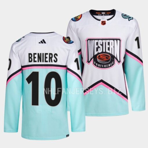 Seattle Kraken Matty Beniers Western Conference 2023 NHL All-Star Game Jersey