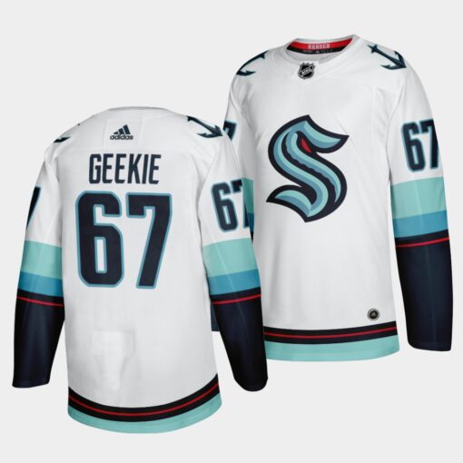 Seattle Kraken Morgan Geekie Away White Jersey