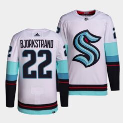 Seattle Kraken Oliver Bjorkstrand Away White Jersey