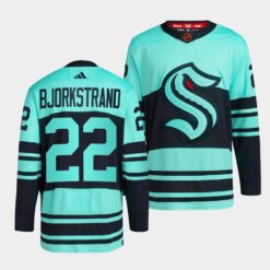Seattle Kraken Oliver Bjorkstrand Reverse Ice Blue Jersey