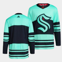 Seattle Kraken Team 2022 Reverse Retro Blue Jersey