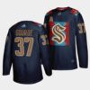 Seattle Kraken Yanni Gourde Reverse Ice Blue Jersey