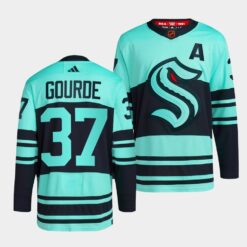 Seattle Kraken Yanni Gourde Reverse Ice Blue Jersey