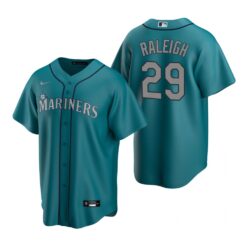 Seattle Mariners Cal Raleigh Aqua Alternate Replica Jersey