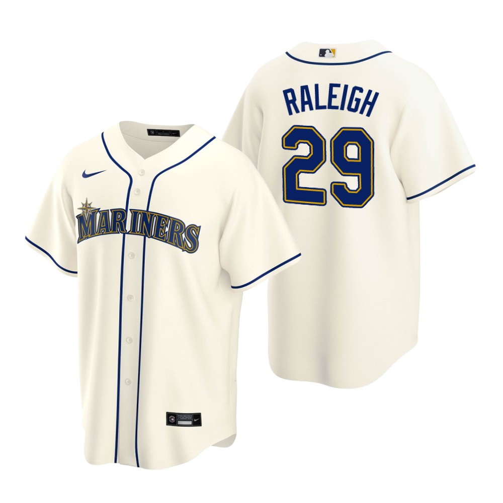 Seattle Mariners Cal Raleigh Cream Alternate Replica Jersey Seattle Mariners Cal Raleigh Cream Alternate Replica Jersey