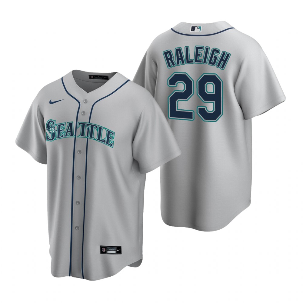 Seattle Mariners Cal Raleigh Gray Road Replica Jersey Seattle Mariners Cal Raleigh Gray Road Replica Jersey