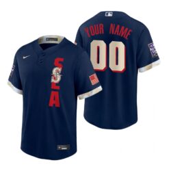Seattle Mariners Custom Navy 2021 All Star Game Replica Jersey