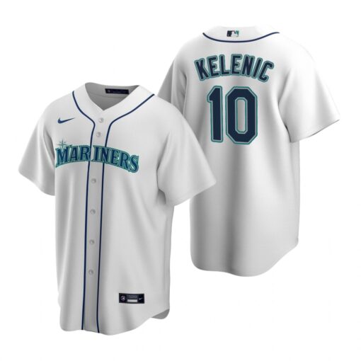 Seattle Mariners Jarred Kelenic White Home Replica Jersey